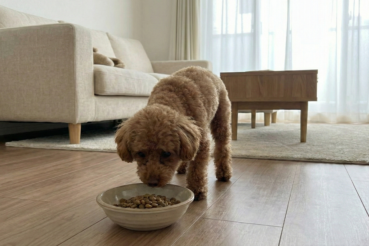 冬に元気が落ちる犬 食欲低下 便が硬い 睡眠時間が増える 寒さのサイン