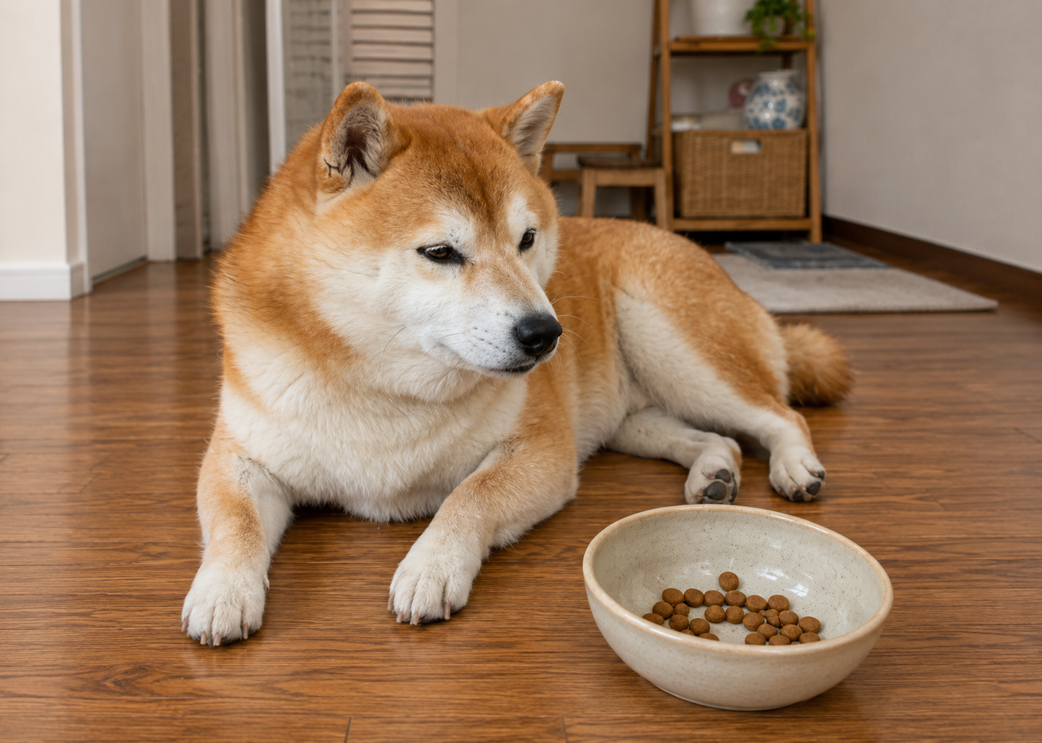 ゆっくり過ごす柴犬のイメージ