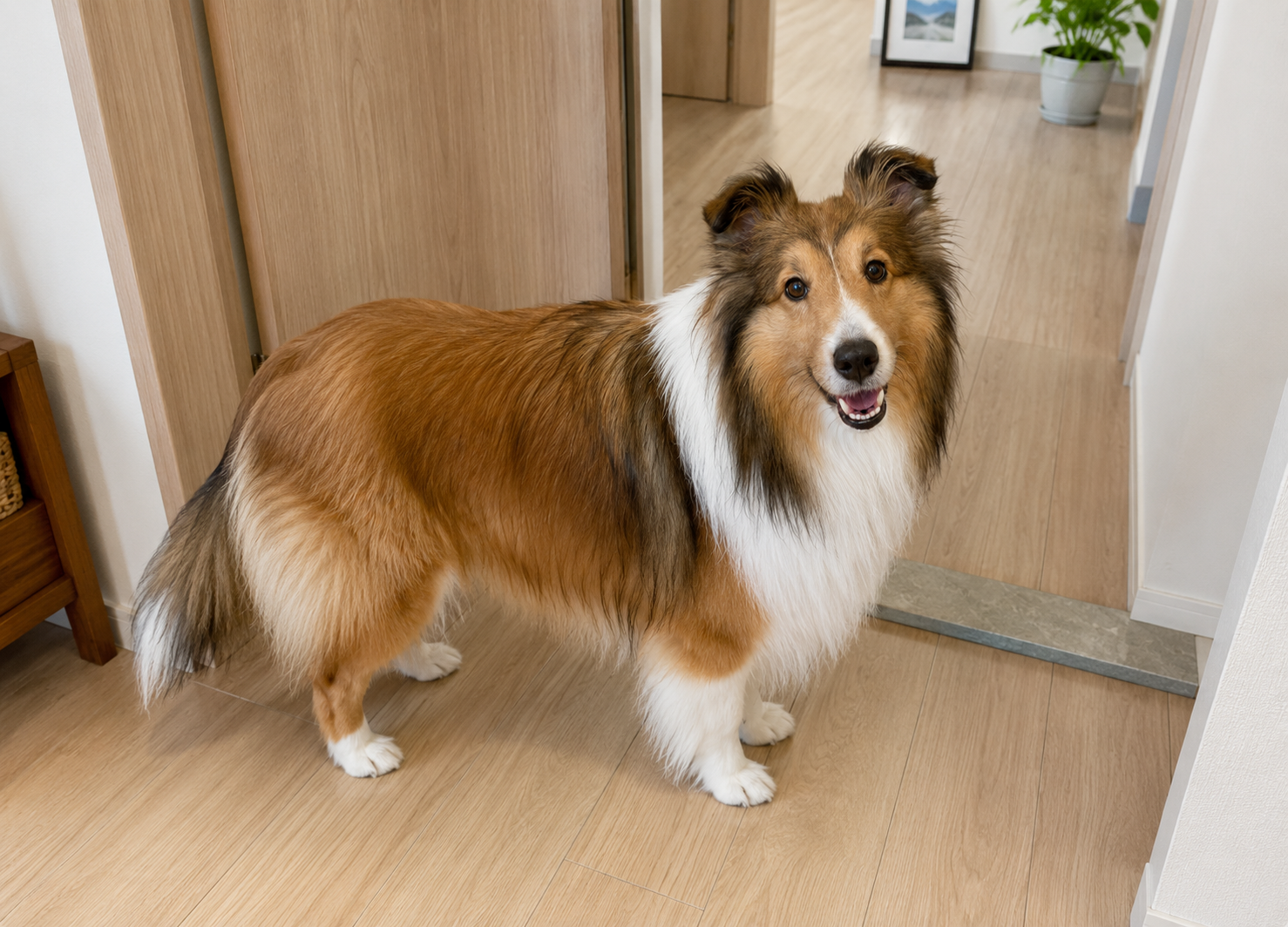 しっぽで気持ちを表現する犬