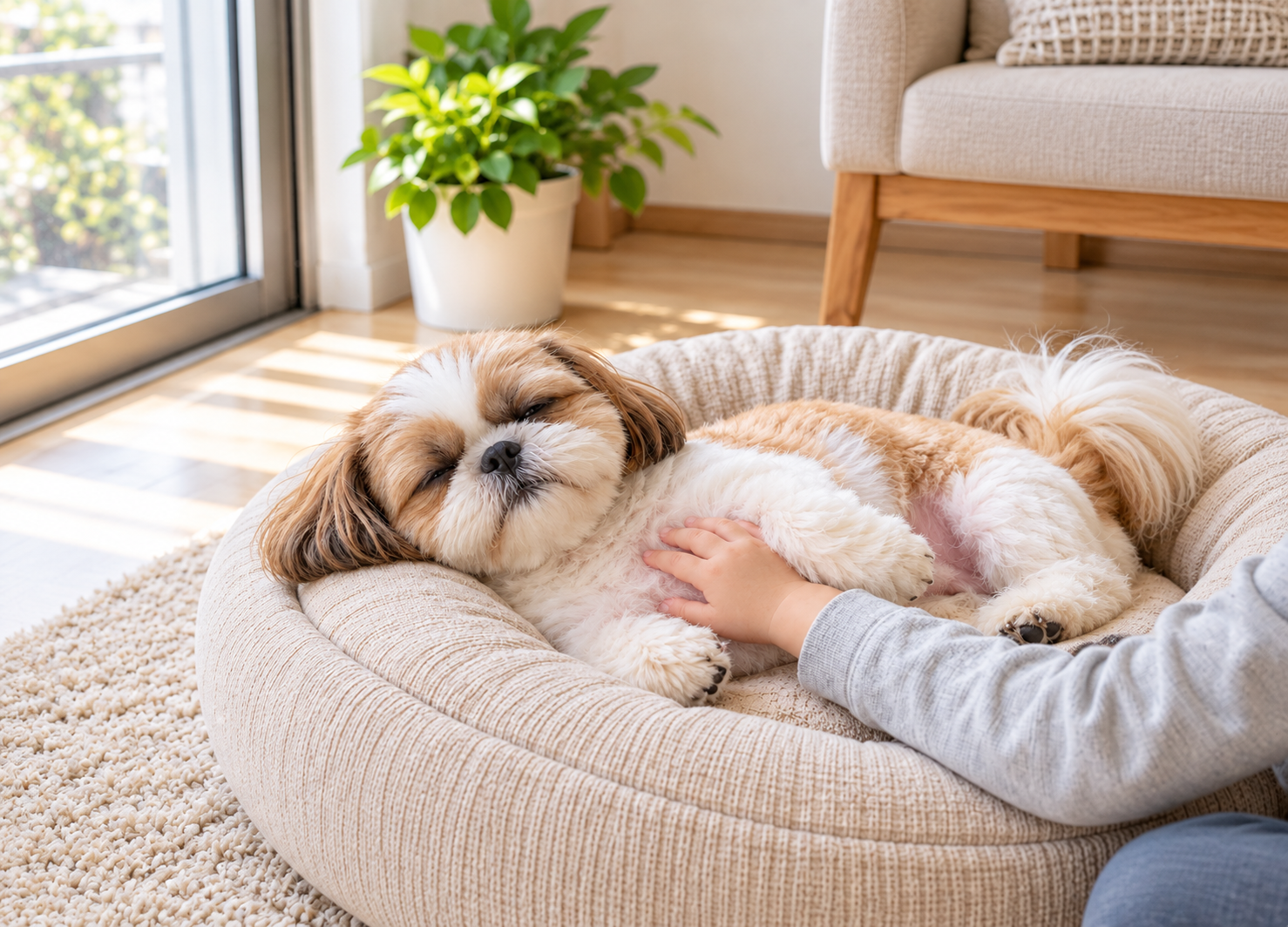 家族それぞれと違った過ごし方を楽しむ犬