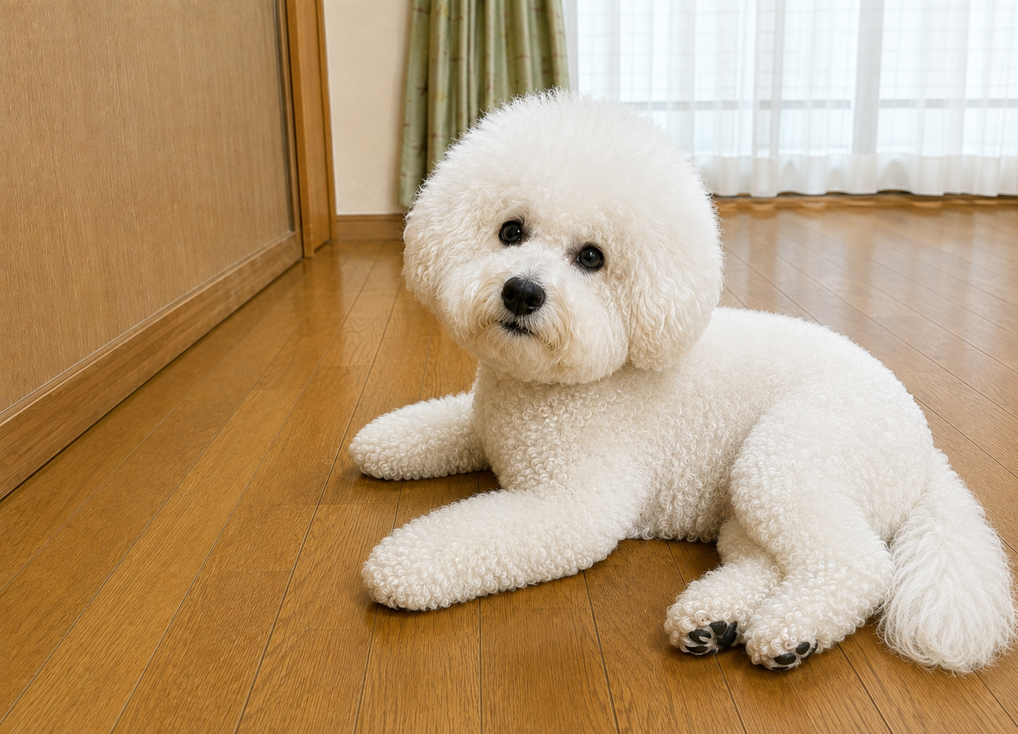 ビションフリーゼ、夏は白さより快適さ ～暑い季節の被毛ケア～