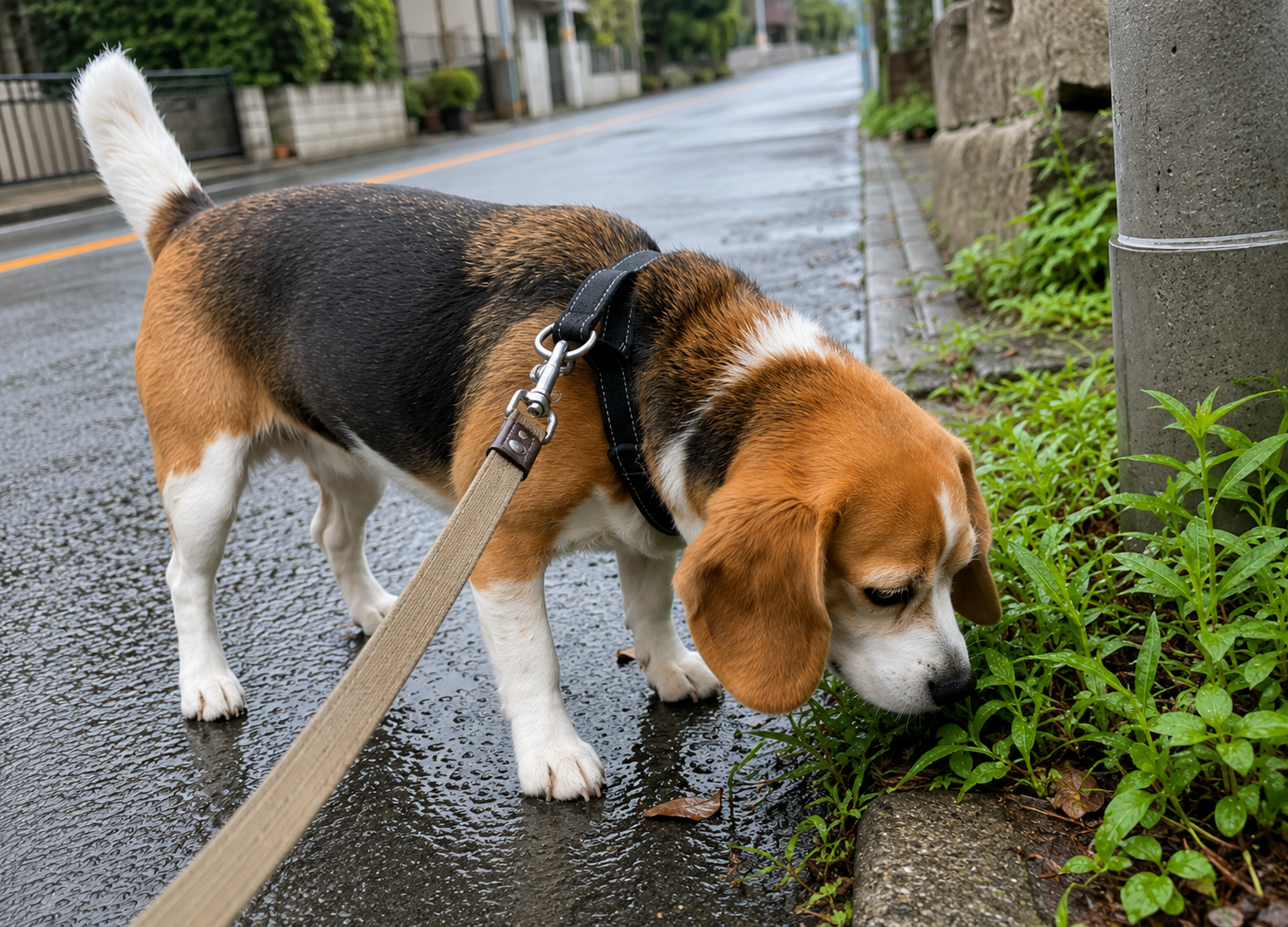 ビーグルの鼻は梅雨でも絶好調？ ～雨の日でも“クンクン”が止まらない理由～