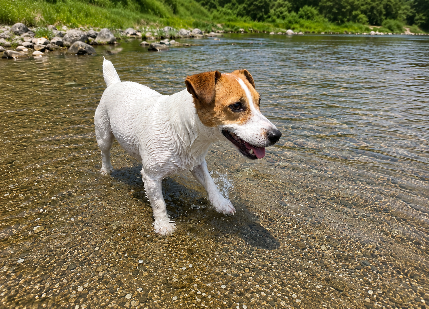ジャック・ラッセル・テリア、夏は水遊びが止まらない！ ～元気いっぱいな犬種だからこそ気をつけたいこと～
